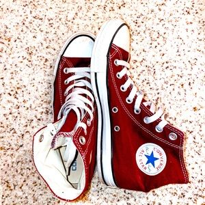 Maroon Hightop Converse!!!